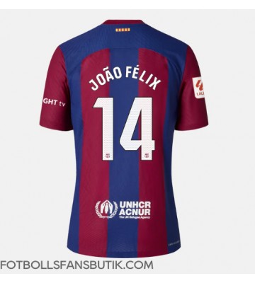 Barcelona Joao Felix #14 Replika Hemmatröja Damer 2023-24 Kortärmad